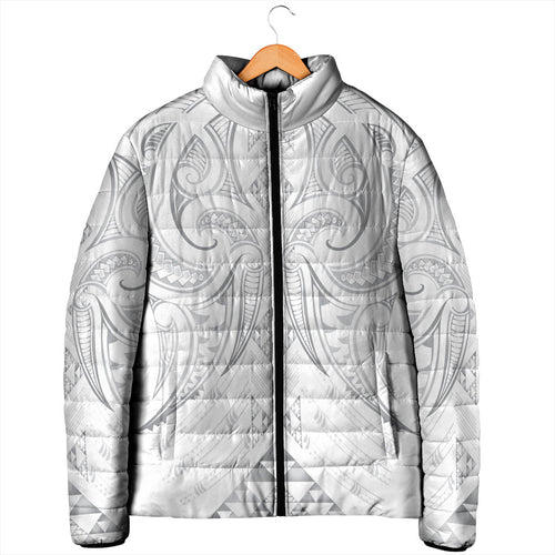 Maori Rugby Custom Ngaru Mangopare Padded Jacket Kiwikiwi Niho Taniwha Motif
