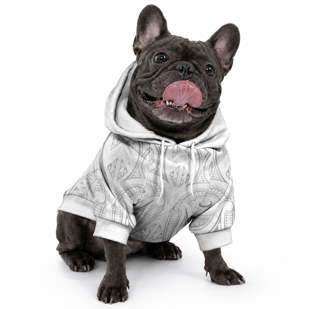 Maori Rugby Custom Ngaru Mangopare Pet Hoodie Kiwikiwi Niho Taniwha Motif