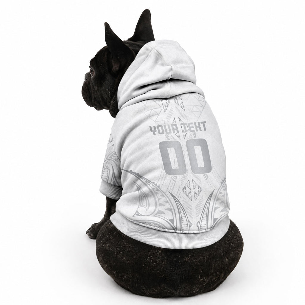 Maori Rugby Custom Ngaru Mangopare Pet Hoodie Kiwikiwi Niho Taniwha Motif