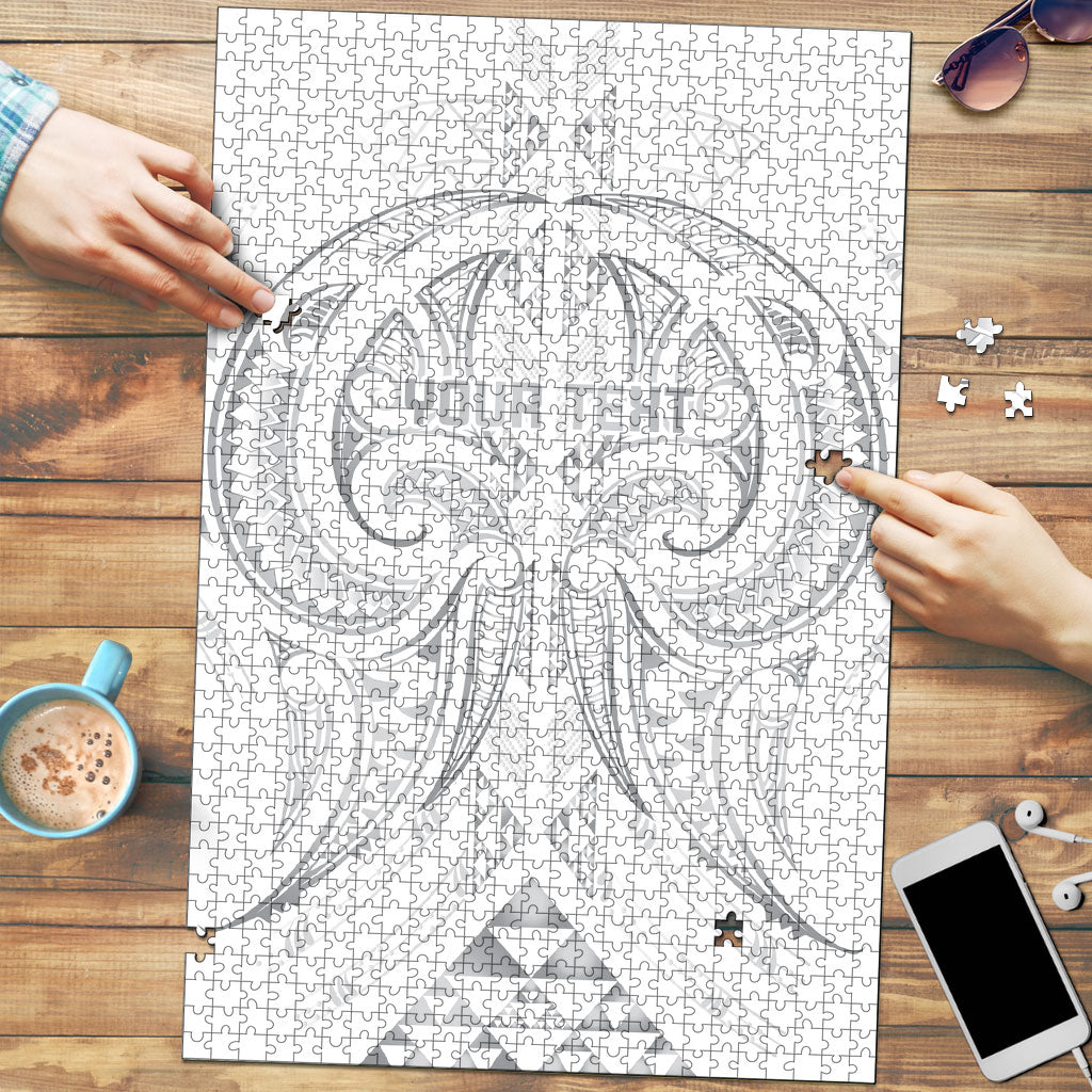 Maori Rugby Custom Ngaru Mangopare Puzzle Kiwikiwi Niho Taniwha Motif
