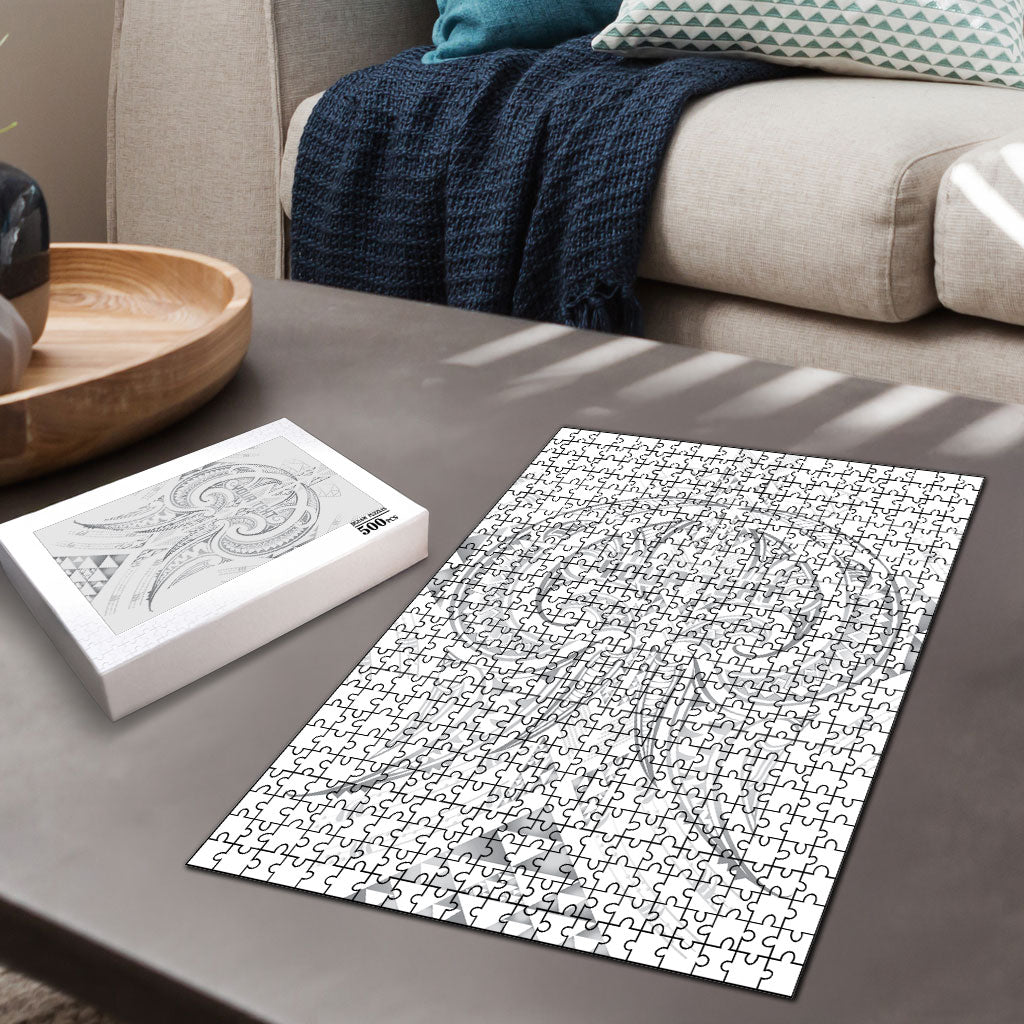 Maori Rugby Custom Ngaru Mangopare Puzzle Kiwikiwi Niho Taniwha Motif