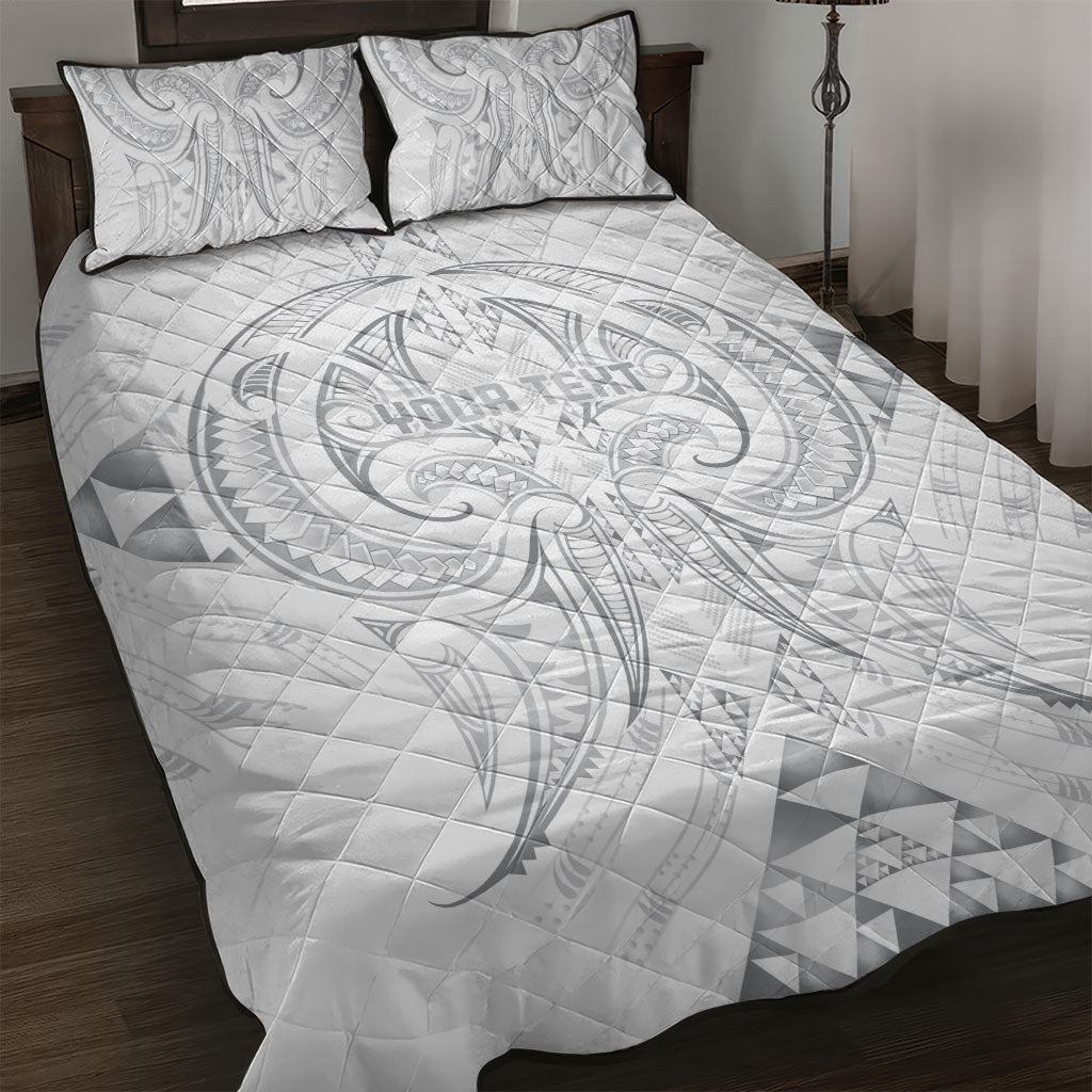 Maori Rugby Custom Ngaru Mangopare Quilt Bed Set Kiwikiwi Niho Taniwha Motif