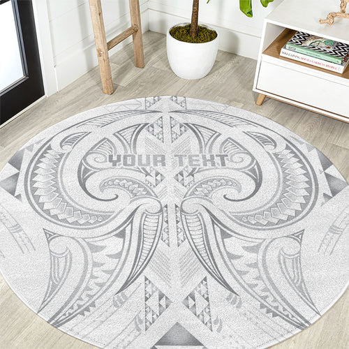 Maori Rugby Custom Ngaru Mangopare Round Carpet Kiwikiwi Niho Taniwha Motif