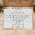 Maori Rugby Custom Ngaru Mangopare Rubber Doormat Kiwikiwi Niho Taniwha Motif
