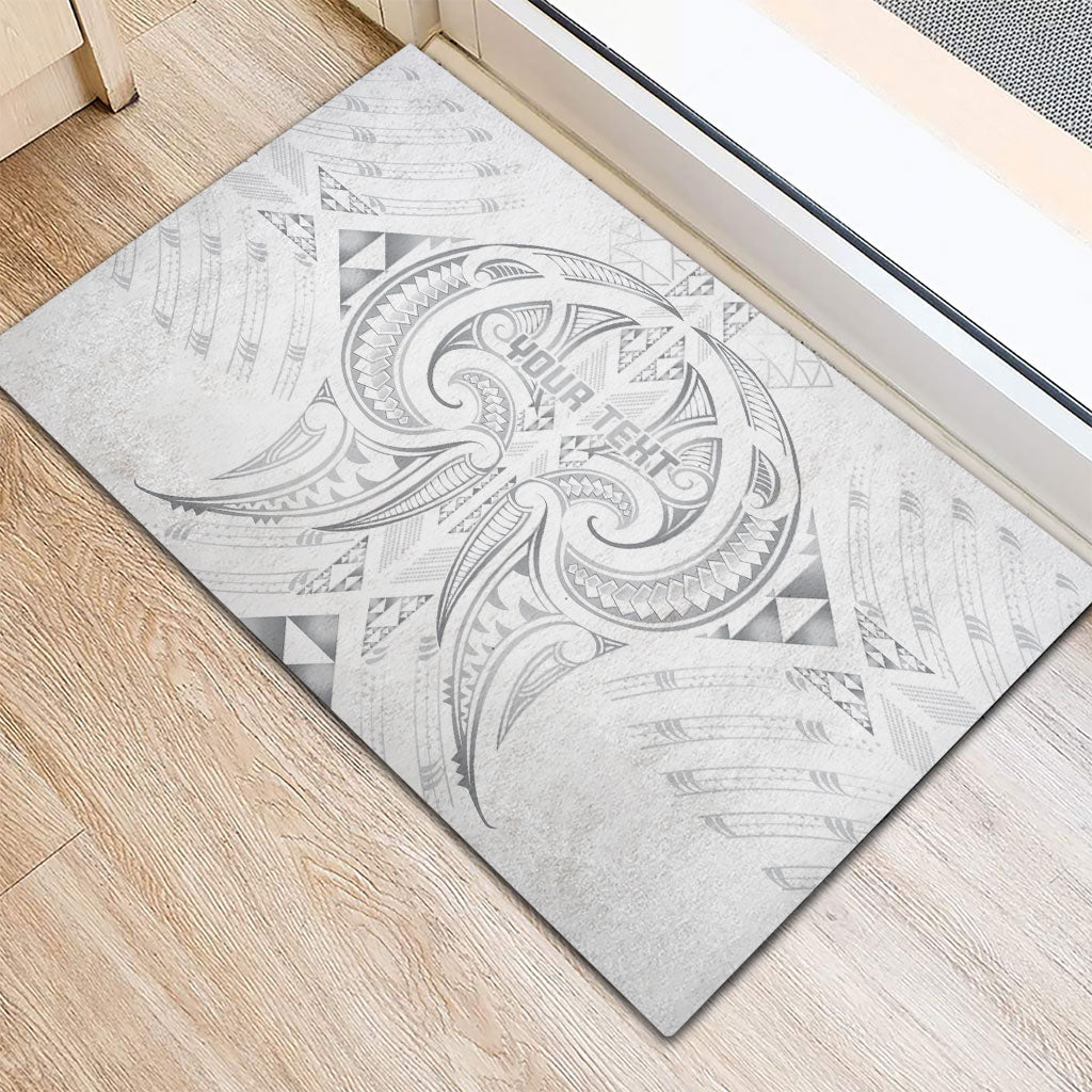 Maori Rugby Custom Ngaru Mangopare Rubber Doormat Kiwikiwi Niho Taniwha Motif