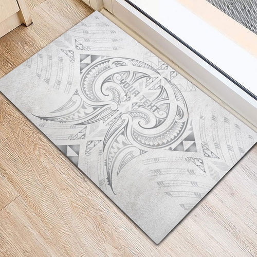 Maori Rugby Custom Ngaru Mangopare Rubber Doormat Kiwikiwi Niho Taniwha Motif