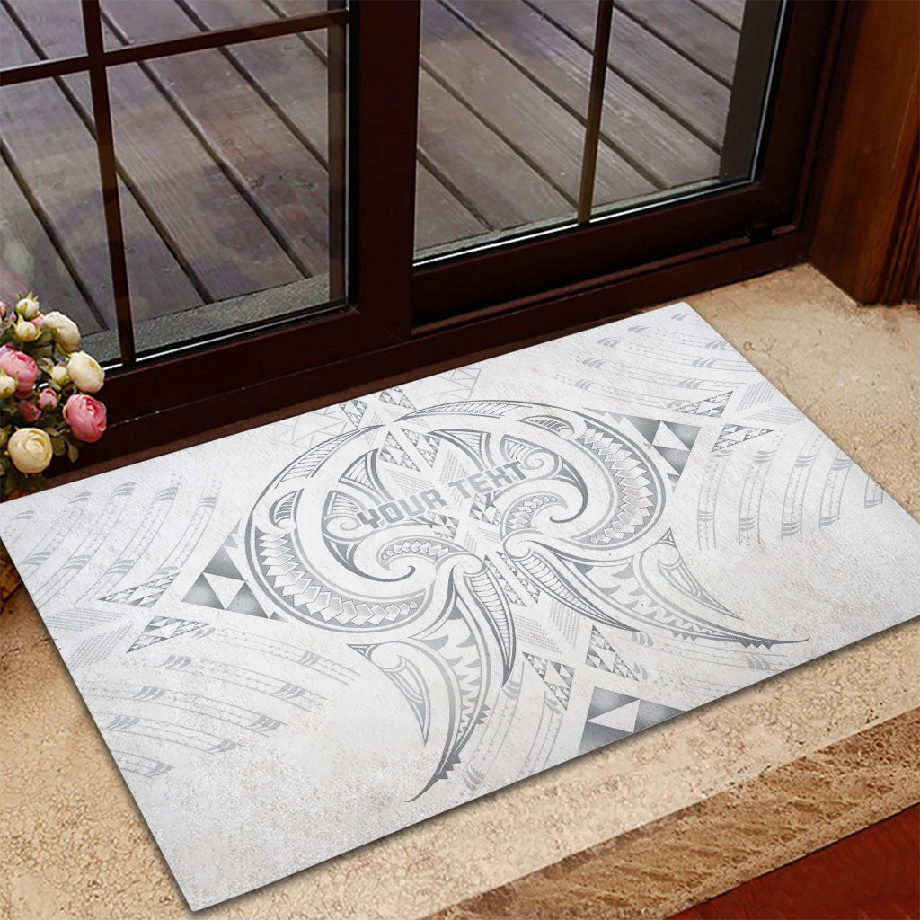 Maori Rugby Custom Ngaru Mangopare Rubber Doormat Kiwikiwi Niho Taniwha Motif
