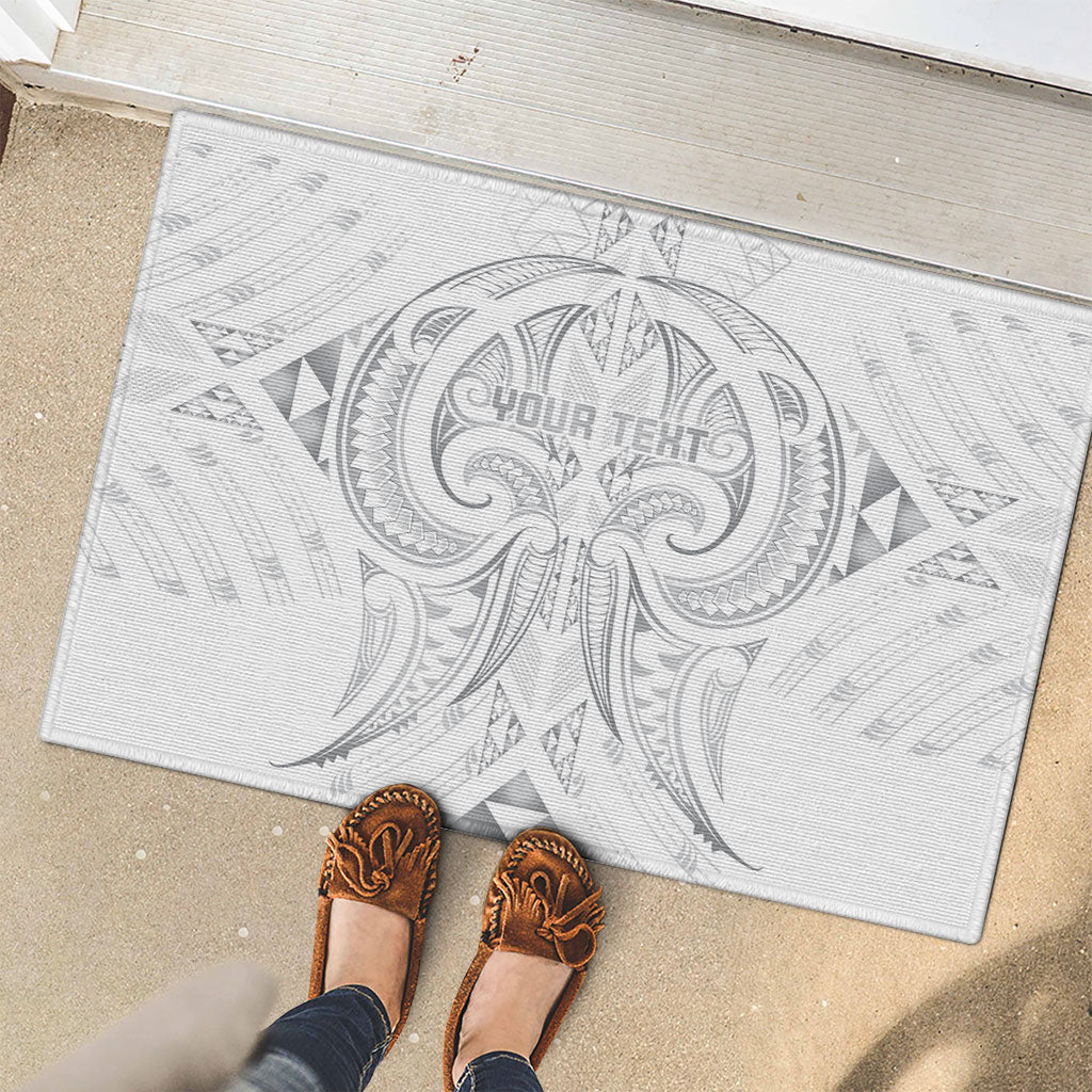 Maori Rugby Custom Ngaru Mangopare Rubber Doormat Kiwikiwi Niho Taniwha Motif