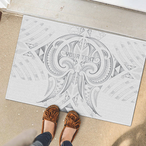 Maori Rugby Custom Ngaru Mangopare Rubber Doormat Kiwikiwi Niho Taniwha Motif