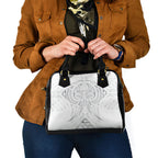 Maori Rugby Custom Ngaru Mangopare Shoulder Handbag Kiwikiwi Niho Taniwha Motif