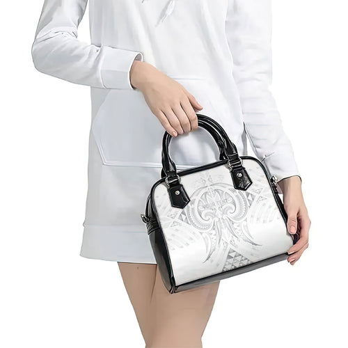 Maori Rugby Custom Ngaru Mangopare Shoulder Handbag Kiwikiwi Niho Taniwha Motif