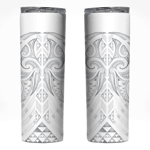 Maori Rugby Custom Ngaru Mangopare Skinny Tumbler Kiwikiwi Niho Taniwha Motif