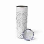 Maori Rugby Custom Ngaru Mangopare Skinny Tumbler Kiwikiwi Niho Taniwha Motif