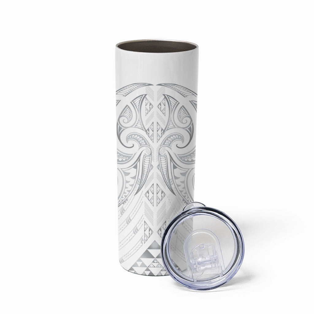 Maori Rugby Custom Ngaru Mangopare Skinny Tumbler Kiwikiwi Niho Taniwha Motif