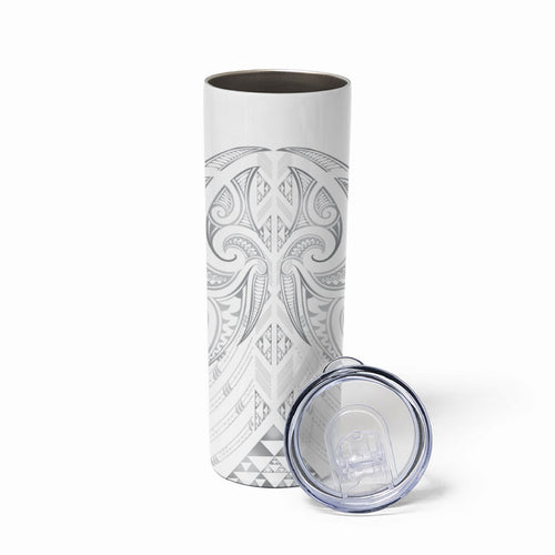 Maori Rugby Custom Ngaru Mangopare Skinny Tumbler Kiwikiwi Niho Taniwha Motif