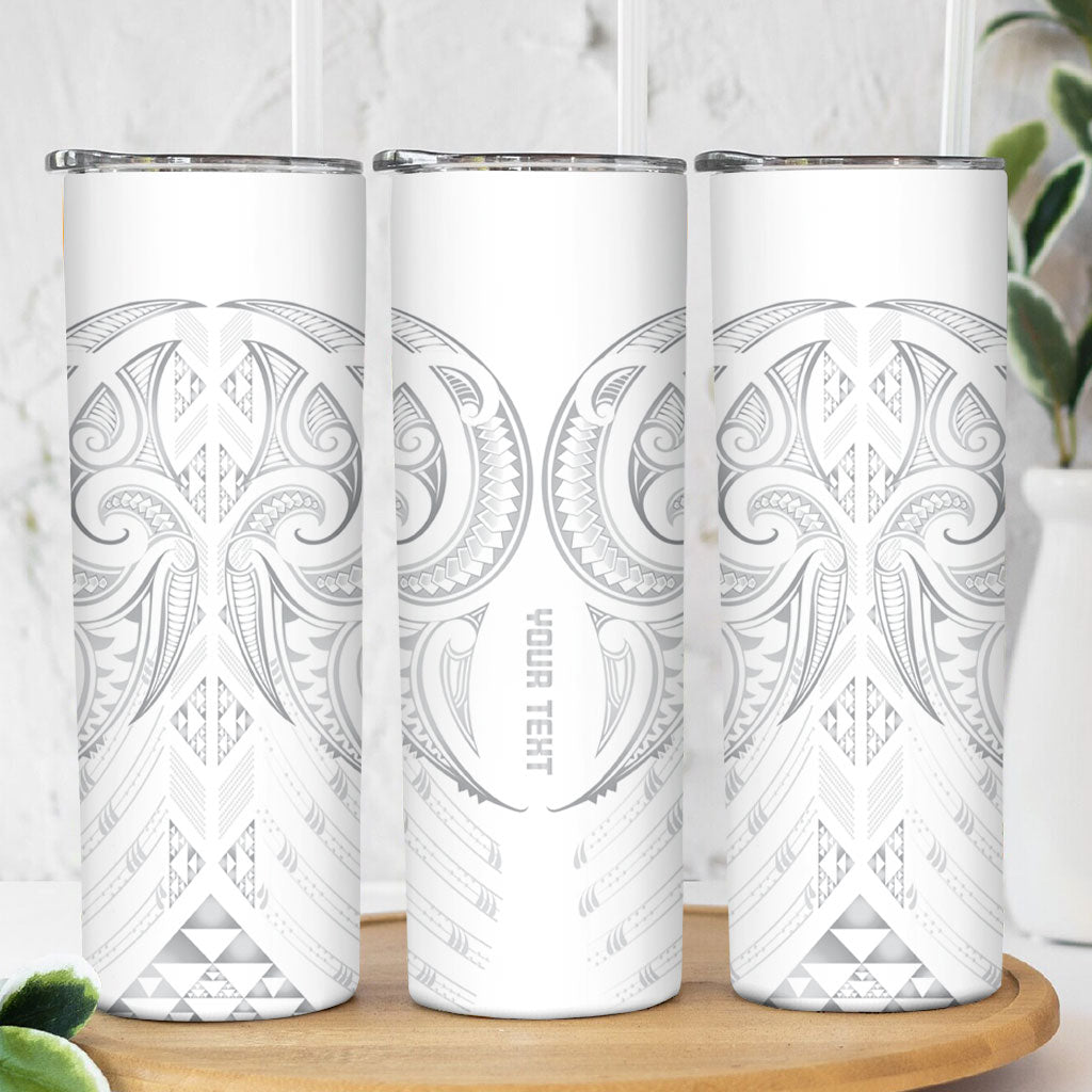 Maori Rugby Custom Ngaru Mangopare Skinny Tumbler Kiwikiwi Niho Taniwha Motif