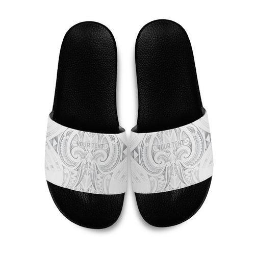 Maori Rugby Custom Ngaru Mangopare Slide Sandals Kiwikiwi Niho Taniwha Motif