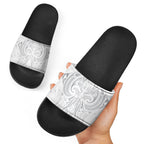 Maori Rugby Custom Ngaru Mangopare Slide Sandals Kiwikiwi Niho Taniwha Motif