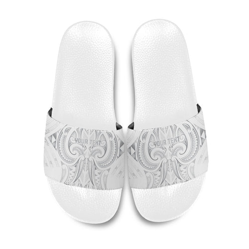 Maori Rugby Custom Ngaru Mangopare Slide Sandals Kiwikiwi Niho Taniwha Motif