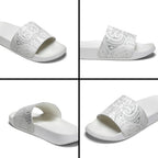 Maori Rugby Custom Ngaru Mangopare Slide Sandals Kiwikiwi Niho Taniwha Motif