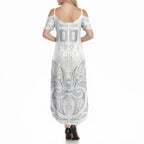Maori Rugby Custom Ngaru Mangopare Summer Maxi Dress Kiwikiwi Niho Taniwha Motif