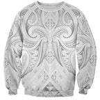 Maori Rugby Custom Ngaru Mangopare Sweatshirt Kiwikiwi Niho Taniwha Motif