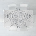 Maori Rugby Custom Ngaru Mangopare Tablecloth Kiwikiwi Niho Taniwha Motif