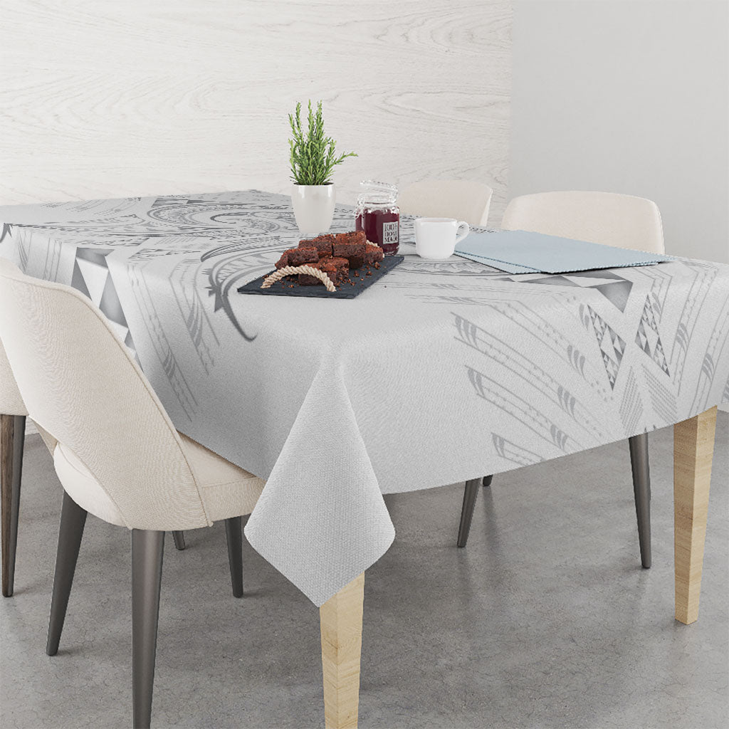 Maori Rugby Custom Ngaru Mangopare Tablecloth Kiwikiwi Niho Taniwha Motif