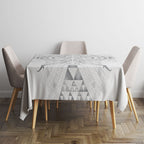 Maori Rugby Custom Ngaru Mangopare Tablecloth Kiwikiwi Niho Taniwha Motif