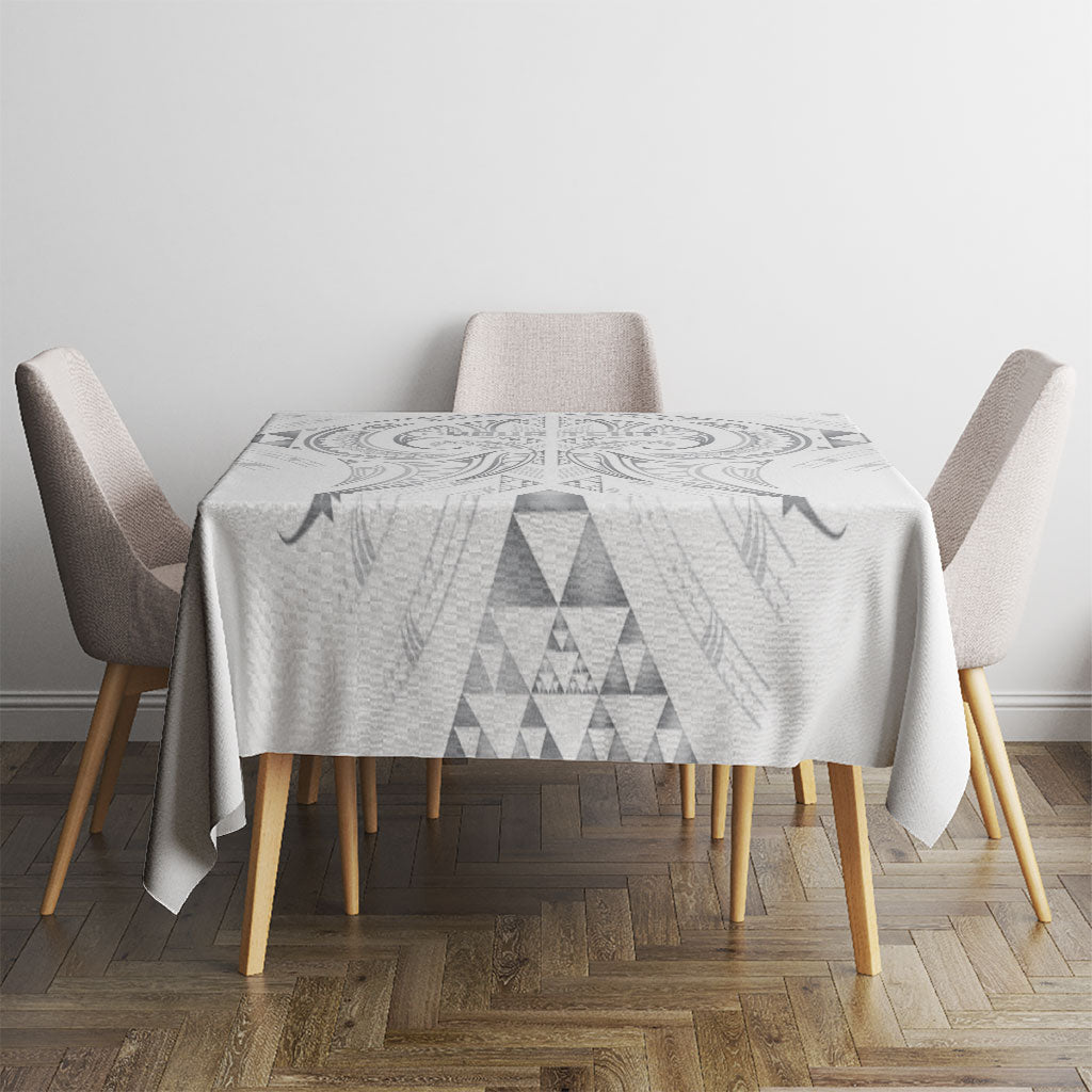 Maori Rugby Custom Ngaru Mangopare Tablecloth Kiwikiwi Niho Taniwha Motif