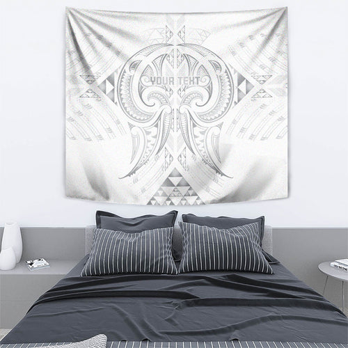 Maori Rugby Custom Ngaru Mangopare Tapestry Kiwikiwi Niho Taniwha Motif