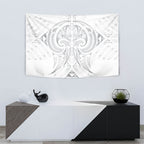 Maori Rugby Custom Ngaru Mangopare Tapestry Kiwikiwi Niho Taniwha Motif