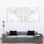 Maori Rugby Custom Ngaru Mangopare Tapestry Kiwikiwi Niho Taniwha Motif