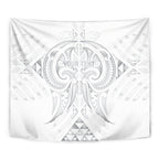 Maori Rugby Custom Ngaru Mangopare Tapestry Kiwikiwi Niho Taniwha Motif