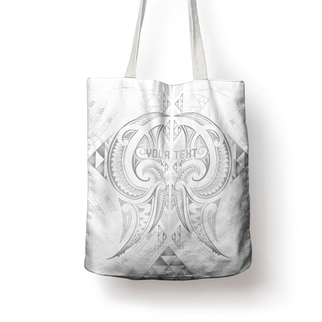 Maori Rugby Custom Ngaru Mangopare Tote Bag Kiwikiwi Niho Taniwha Motif
