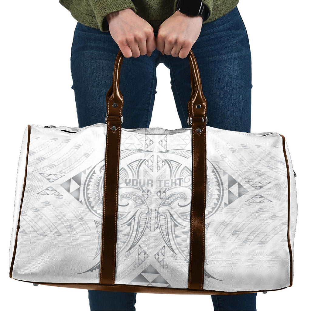 Maori Rugby Custom Ngaru Mangopare Travel Bag Kiwikiwi Niho Taniwha Motif