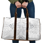 Maori Rugby Custom Ngaru Mangopare Travel Bag Kiwikiwi Niho Taniwha Motif