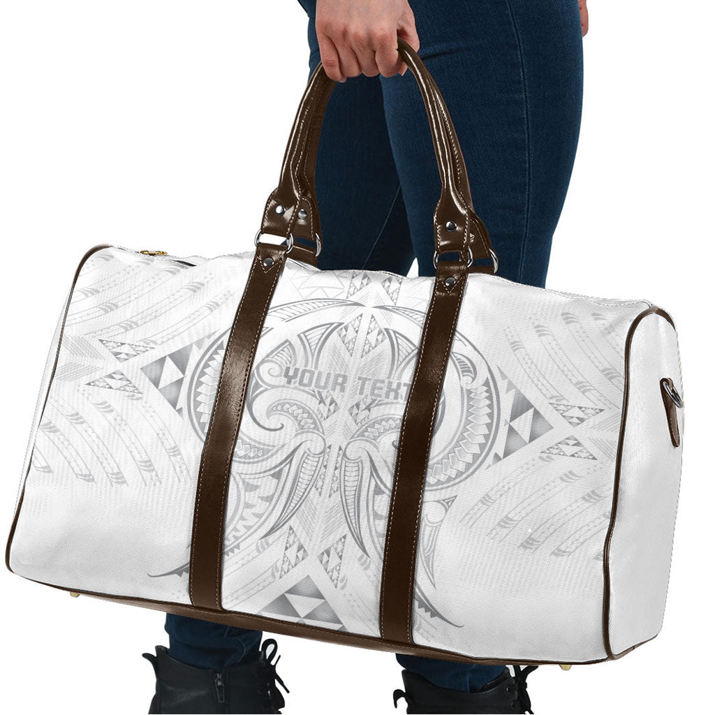 Maori Rugby Custom Ngaru Mangopare Travel Bag Kiwikiwi Niho Taniwha Motif