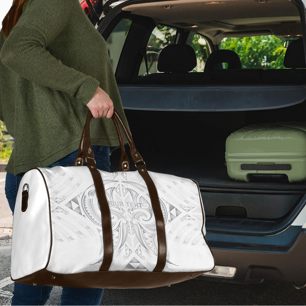 Maori Rugby Custom Ngaru Mangopare Travel Bag Kiwikiwi Niho Taniwha Motif