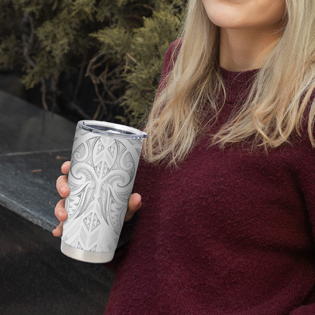 Maori Rugby Custom Ngaru Mangopare Tumbler Cup Kiwikiwi Niho Taniwha Motif