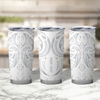 Maori Rugby Custom Ngaru Mangopare Tumbler Cup Kiwikiwi Niho Taniwha Motif