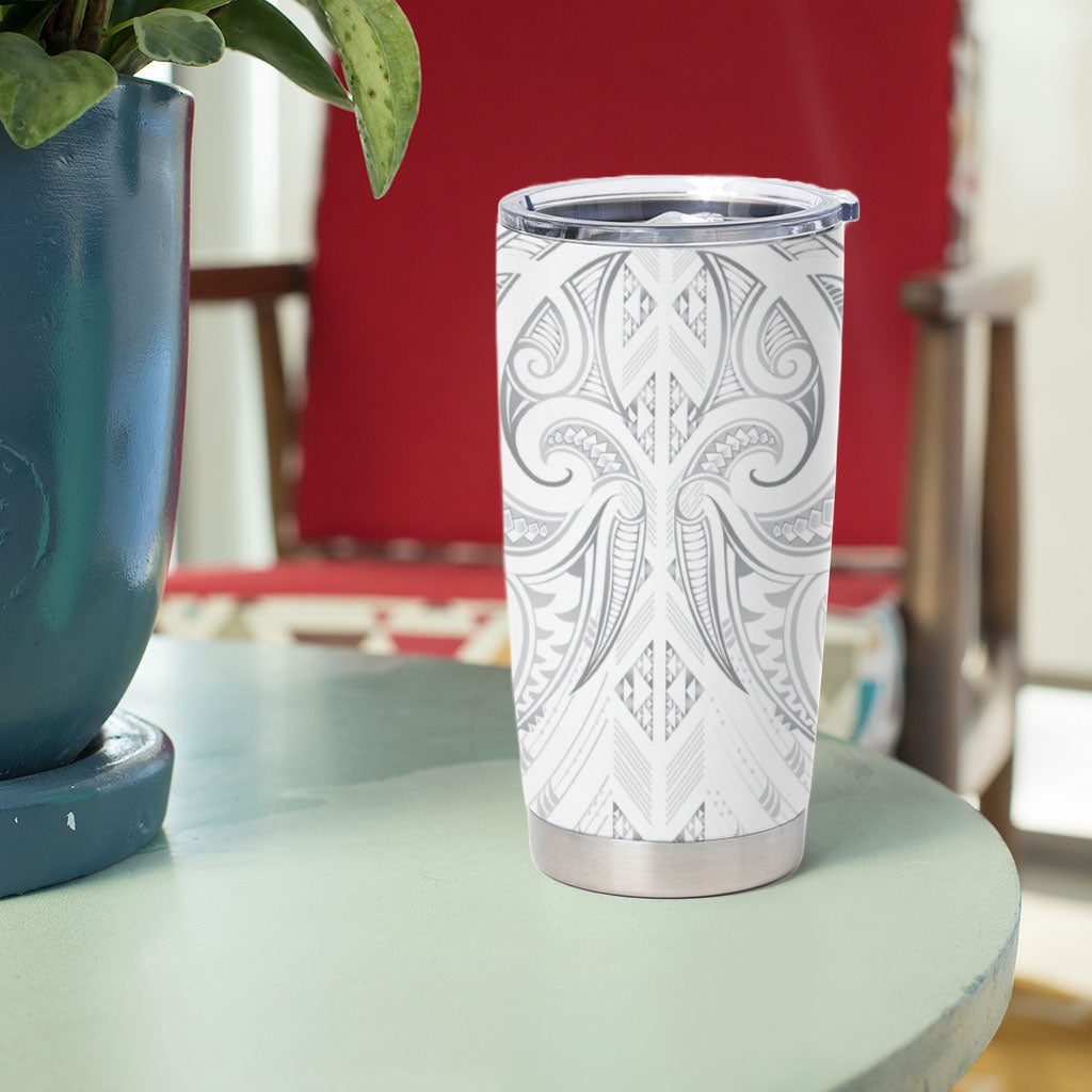 Maori Rugby Custom Ngaru Mangopare Tumbler Cup Kiwikiwi Niho Taniwha Motif