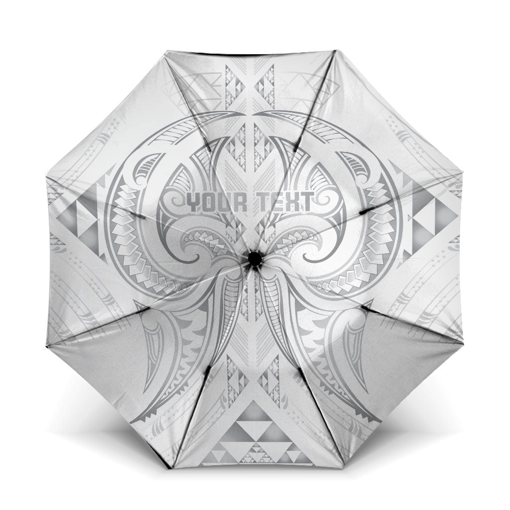 Maori Rugby Custom Ngaru Mangopare Umbrella Kiwikiwi Niho Taniwha Motif