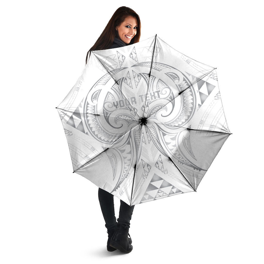 Maori Rugby Custom Ngaru Mangopare Umbrella Kiwikiwi Niho Taniwha Motif