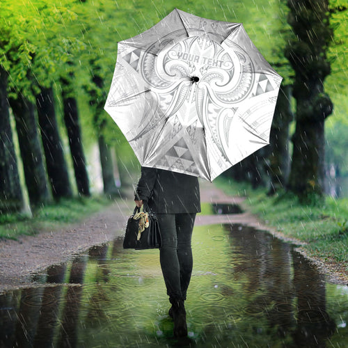Maori Rugby Custom Ngaru Mangopare Umbrella Kiwikiwi Niho Taniwha Motif