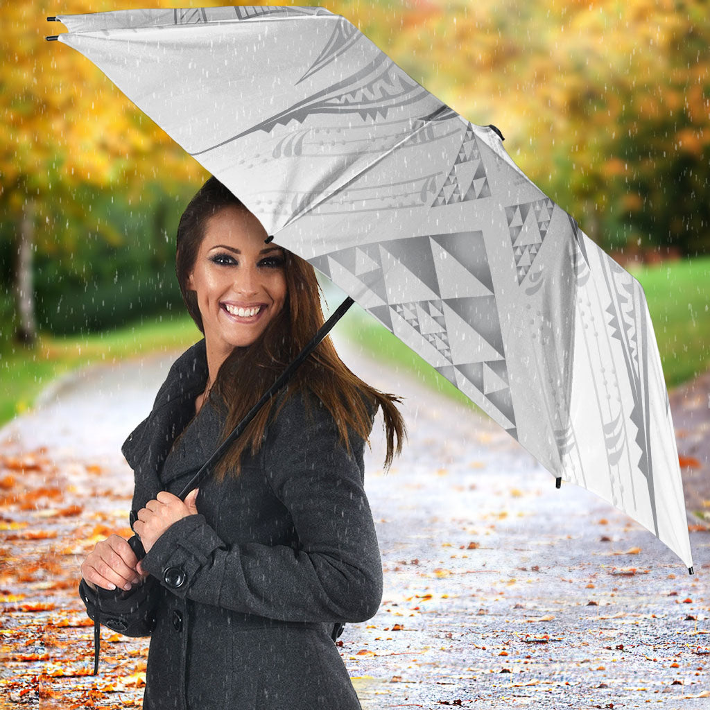 Maori Rugby Custom Ngaru Mangopare Umbrella Kiwikiwi Niho Taniwha Motif