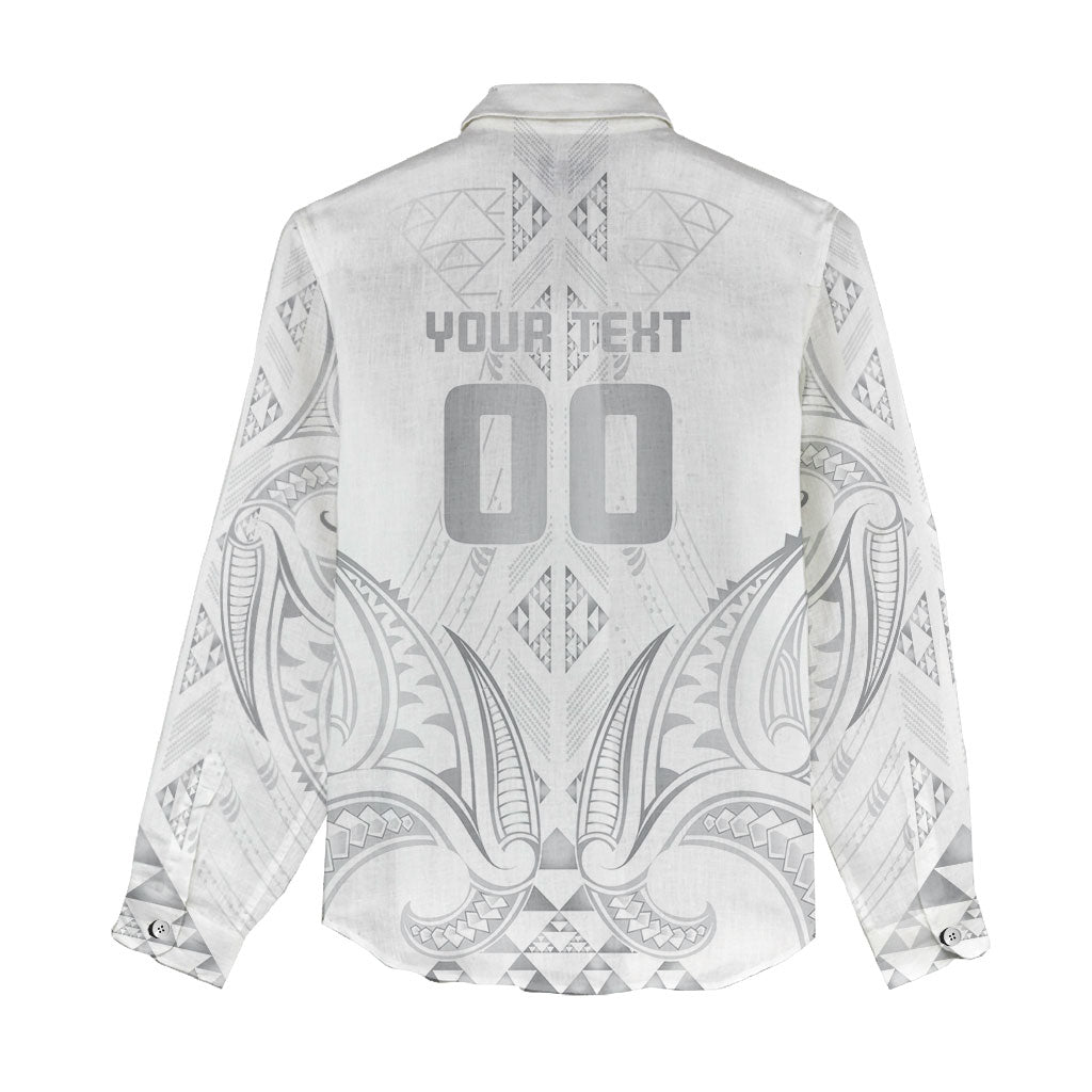 Maori Rugby Custom Ngaru Mangopare Women Casual Shirt Kiwikiwi Niho Taniwha Motif