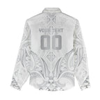 Maori Rugby Custom Ngaru Mangopare Women Casual Shirt Kiwikiwi Niho Taniwha Motif
