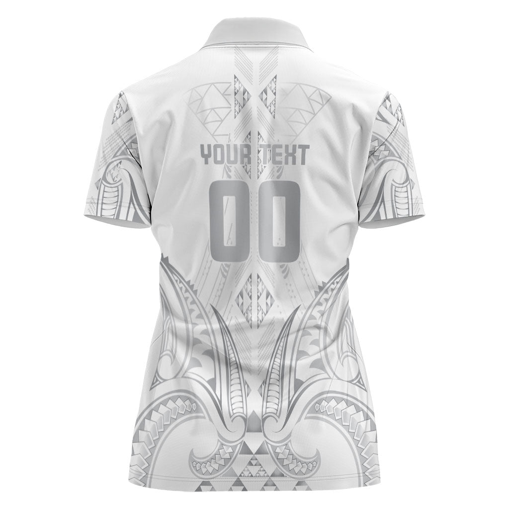 Maori Rugby Custom Ngaru Mangopare Women Polo Shirt Kiwikiwi Niho Taniwha Motif