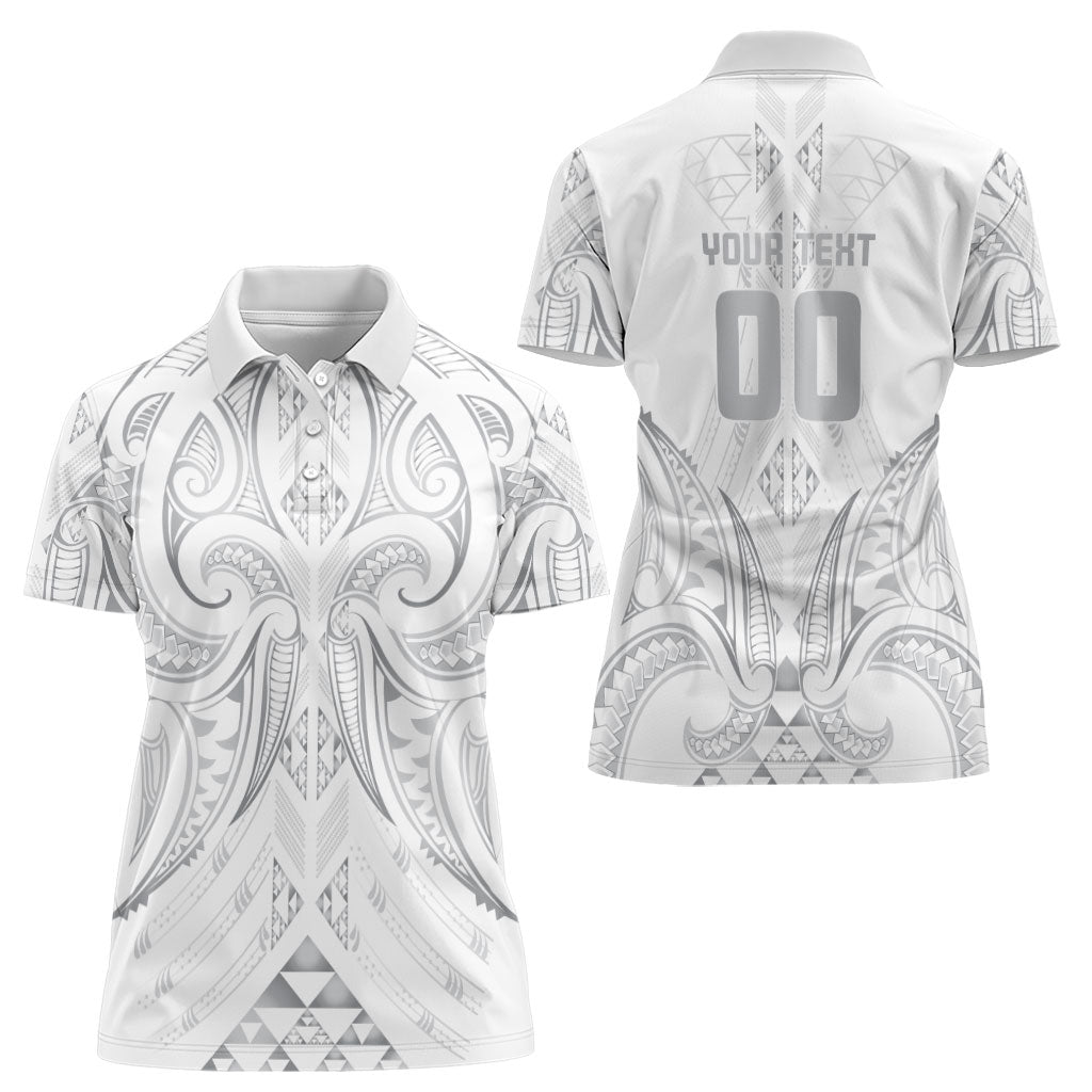 Maori Rugby Custom Ngaru Mangopare Women Polo Shirt Kiwikiwi Niho Taniwha Motif